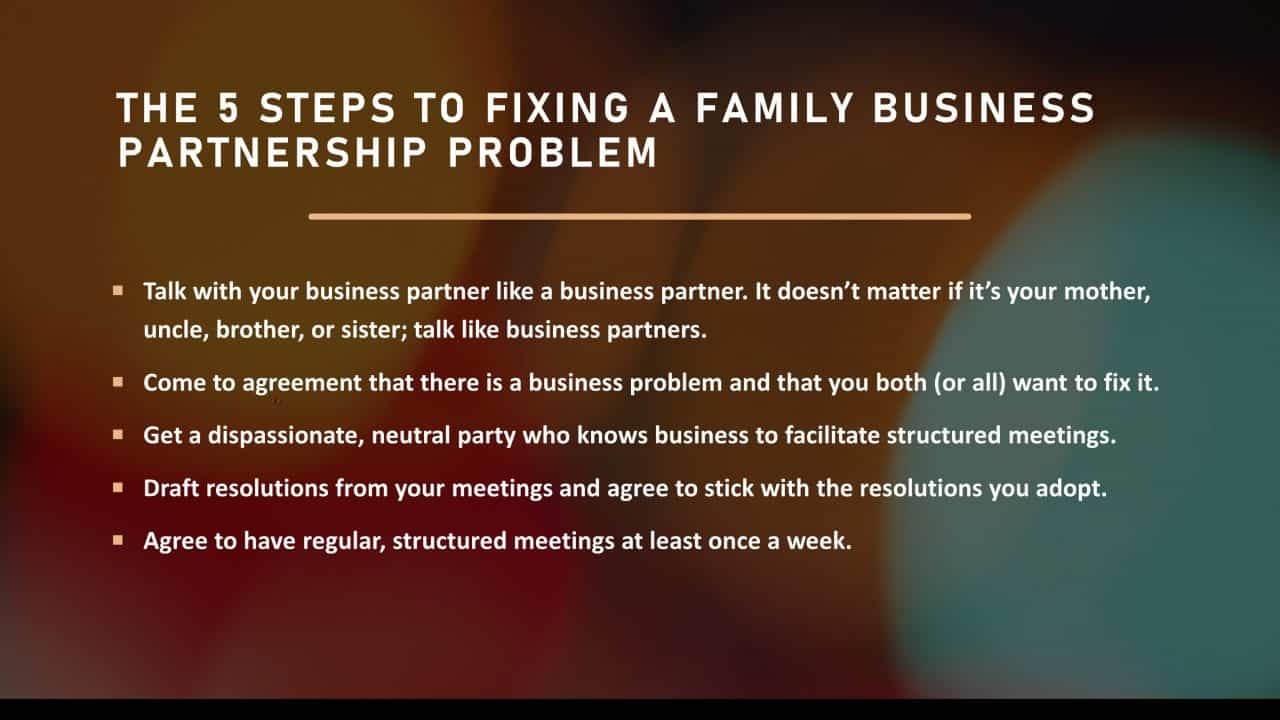 family business issues problems